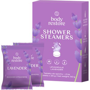 Body Restore Lavender Shower Steamers tablete pentru duș cu esente de lavanda - imagine 2